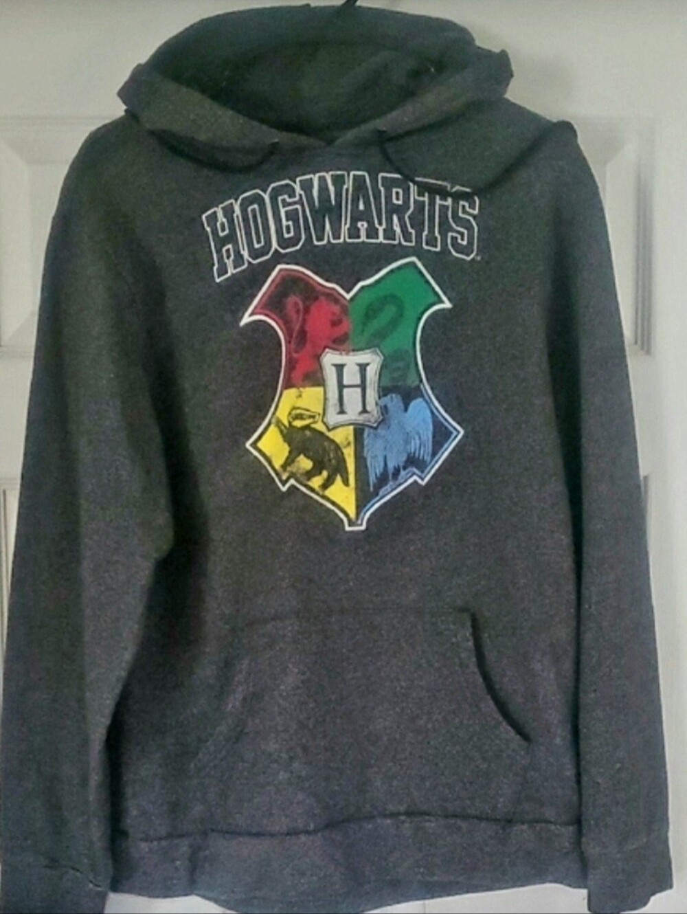 Warner Bros. Harry Potter Label Hoodie in Black and White